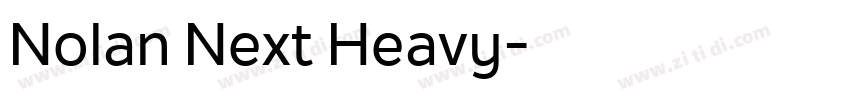 Nolan Next Heavy字体转换